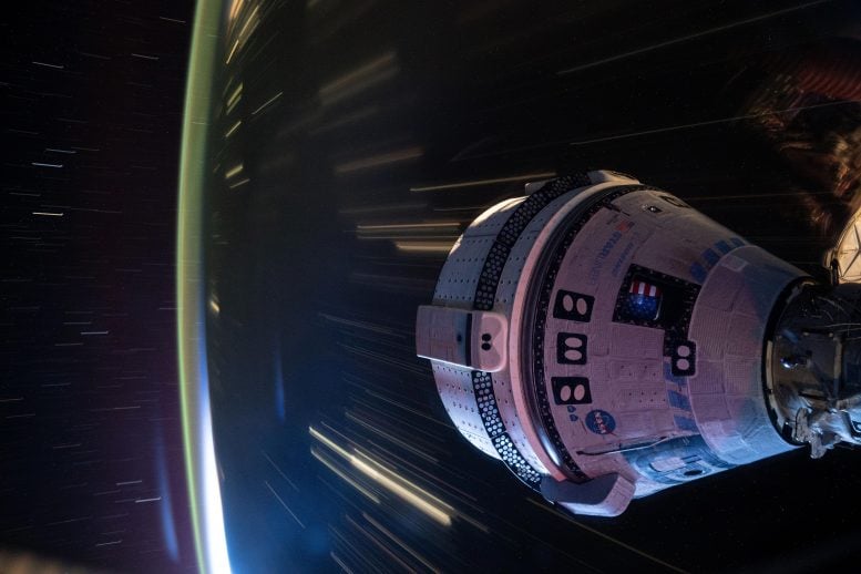 Boeing Starliner Aircraft Attached to Harmony Module Long-Term Imagery