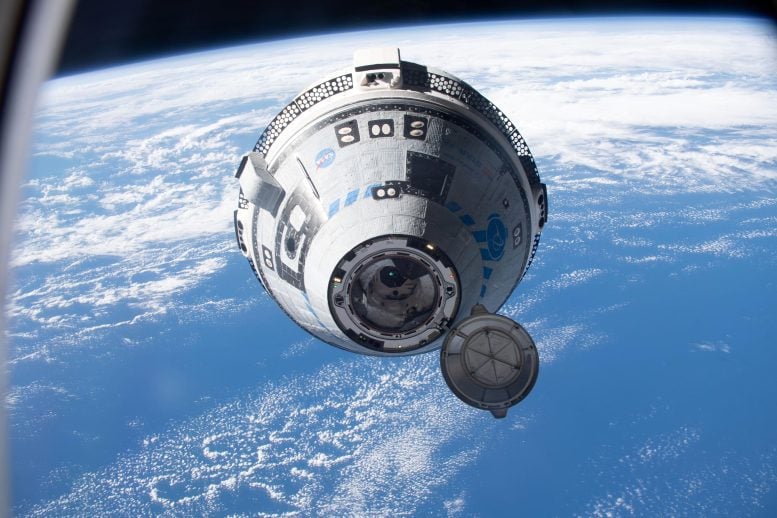 Boeing's CST-100 Starliner Crew Shuttle Approaches the International Space Station